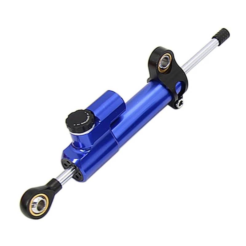 DINGYIG Motorrad Lenkungsdämpfer Halterung Set Stabilisator Linear Dämpfer Montage Unterstützung Für FZ1 Für FAZER 2006-2015 Stabilisator(C Blue) von DINGYIG