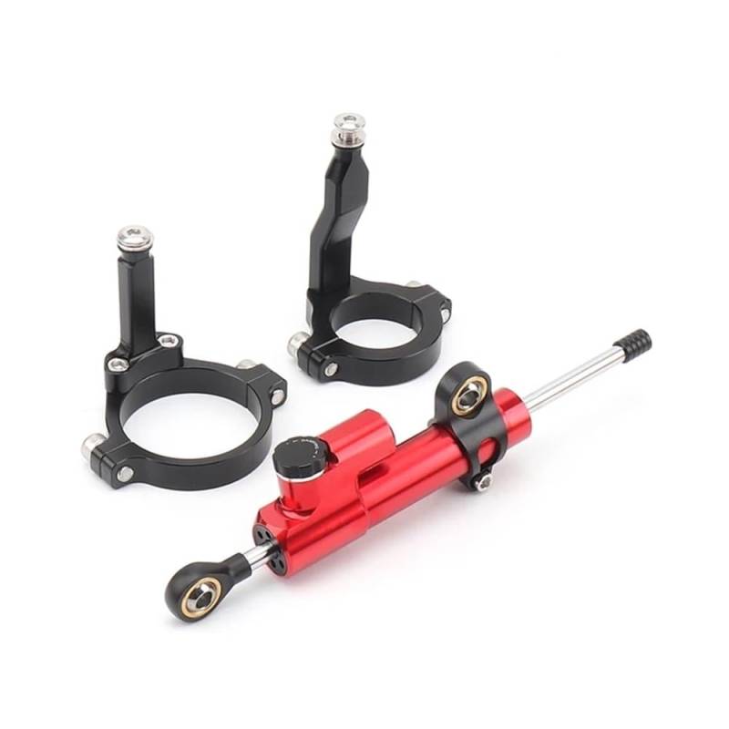 DINGYIG Motorrad Stabilisator Lenkungsdämpfer Montagehalterung Unterstützung Kit Für ZX-4R Für ZX 4R Für ZX4R Für ZX-4RR Für ZX 4RR 2023- Stabilisator(Set - 13) von DINGYIG
