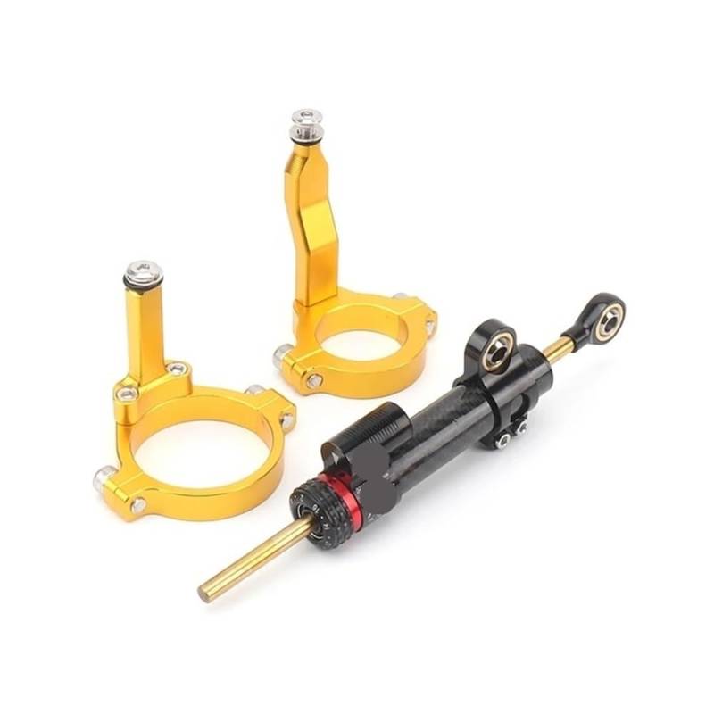 DINGYIG Motorrad Stabilisator Lenkungsdämpfer Montagehalterung Unterstützung Kit Für ZX-4R Für ZX 4R Für ZX4R Für ZX-4RR Für ZX 4RR 2023- Stabilisator(Set - 3) von DINGYIG