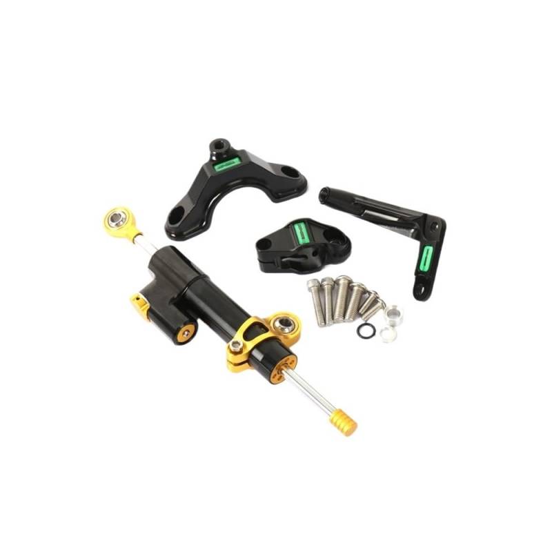 DINGYIG Motorrad Zubehör Lenkung Stabilisieren Dämpfer Halterung Montieren Motorrad Dämpfer Lenkung Für ZX6R Für ZX6R 2024 Stabilisator(Color-i) von DINGYIG