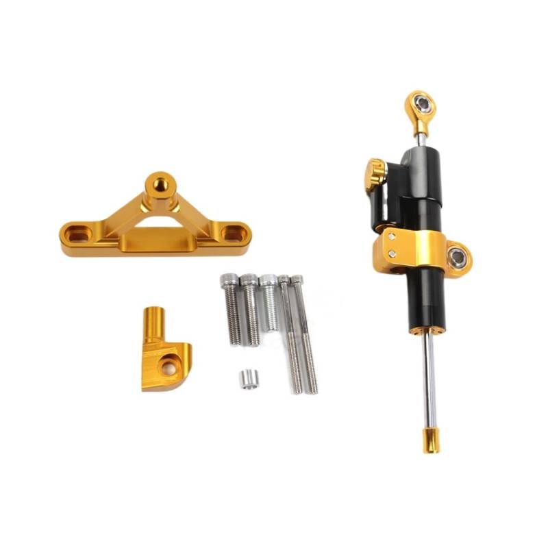 DINGYIG Motorrad Zubehör Lenkungsdämpfer Stabilisator Halterung Kit Für Ninja Für ZX6R Für ZX-6R 2007 2008 Stabilisator(1 Set-color-01) von DINGYIG