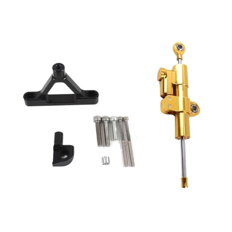 DINGYIG Motorrad Zubehör Lenkungsdämpfer Stabilisator Halterung Kit Für Ninja Für ZX6R Für ZX-6R 2007 2008 Stabilisator(1 Set-color-05) von DINGYIG