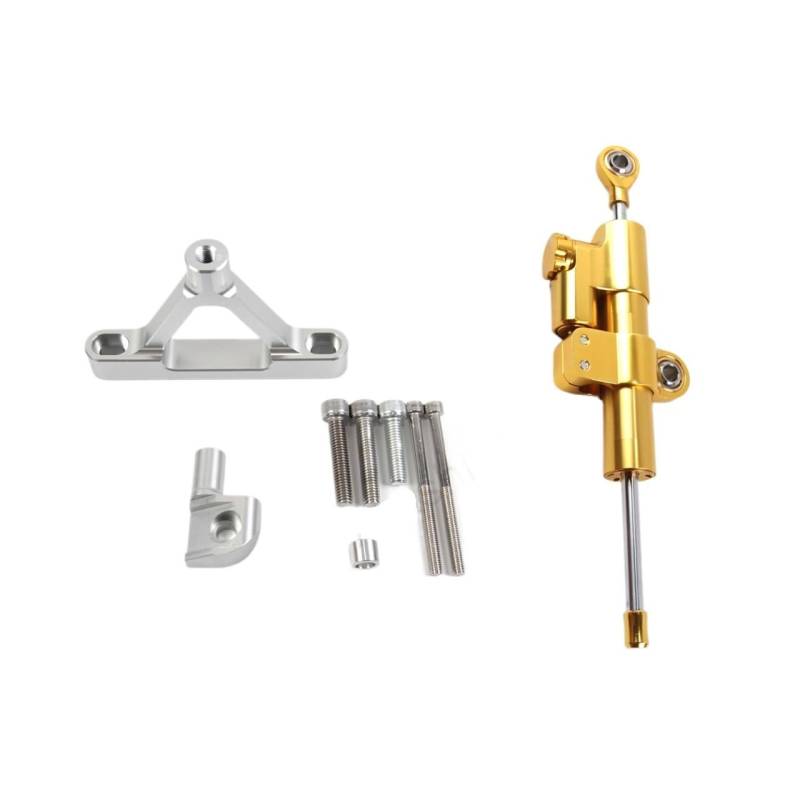 DINGYIG Motorrad Zubehör Lenkungsdämpfer Stabilisator Halterung Kit Für Ninja Für ZX6R Für ZX-6R 2007 2008 Stabilisator(1 Set-color-06) von DINGYIG