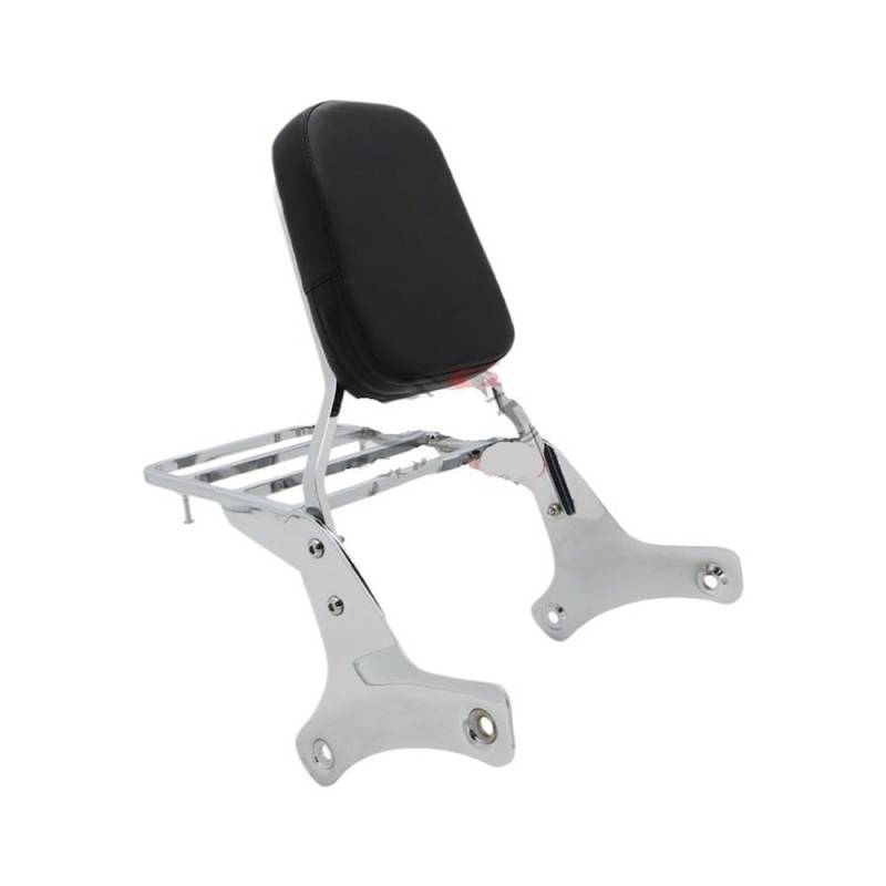 Beifahrer Rückenlehnenpolster Motorrad-Beifahrer-Rückenlehne Mit Gepäckträger-Pad-Set Für Shadow VT750 ACE 750 C2 RC44 /VT400 VT 400 1997–2003 von DINGZEN