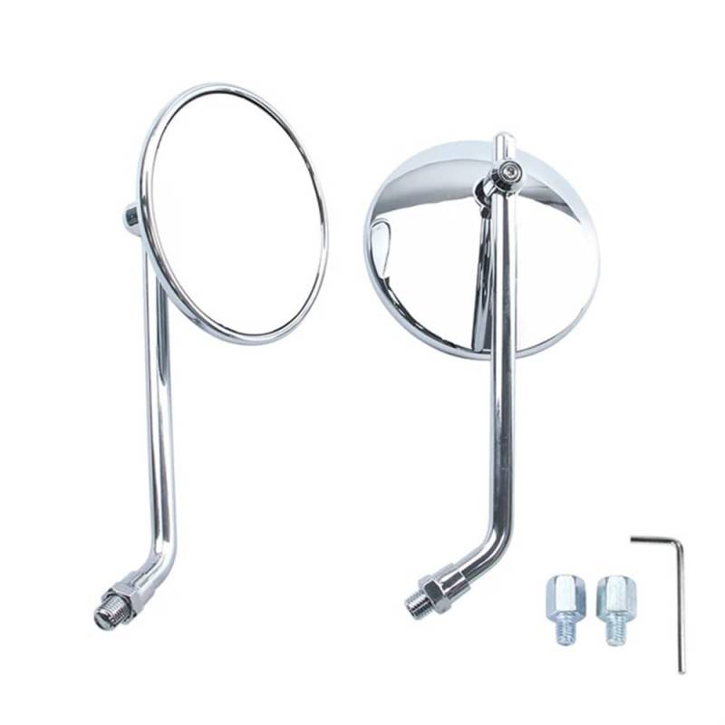 Rückspiegel Seitenspiegel Universal 8mm Edelstahl Rückspiegel Motorrad Motocross Roller E-bike Motorrad Seitenspiegel Rückansicht Accesso von DINGZEN