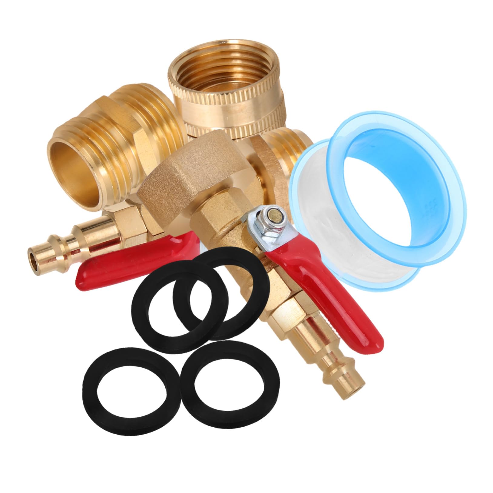 DINHEAROM 1 Satz Verbindungsset aus Messing Sprinkler-Blowout-Adapter Aufsatz für Sprinkler-Ausblaskompressor RV-Wasserausblasadapter Wohnmobil Frostschutz zum Überwintern Plastik DINHEAROM 1 Satz Verbindungsset aus Messing Sprinkler-Blowout-Adapter Aufsatz für Sprinkler-Ausblaskompressor RV-Wasserausblasadapter Wohnmobil Frostschutz zum Überwintern Plastik von DINHEAROM
