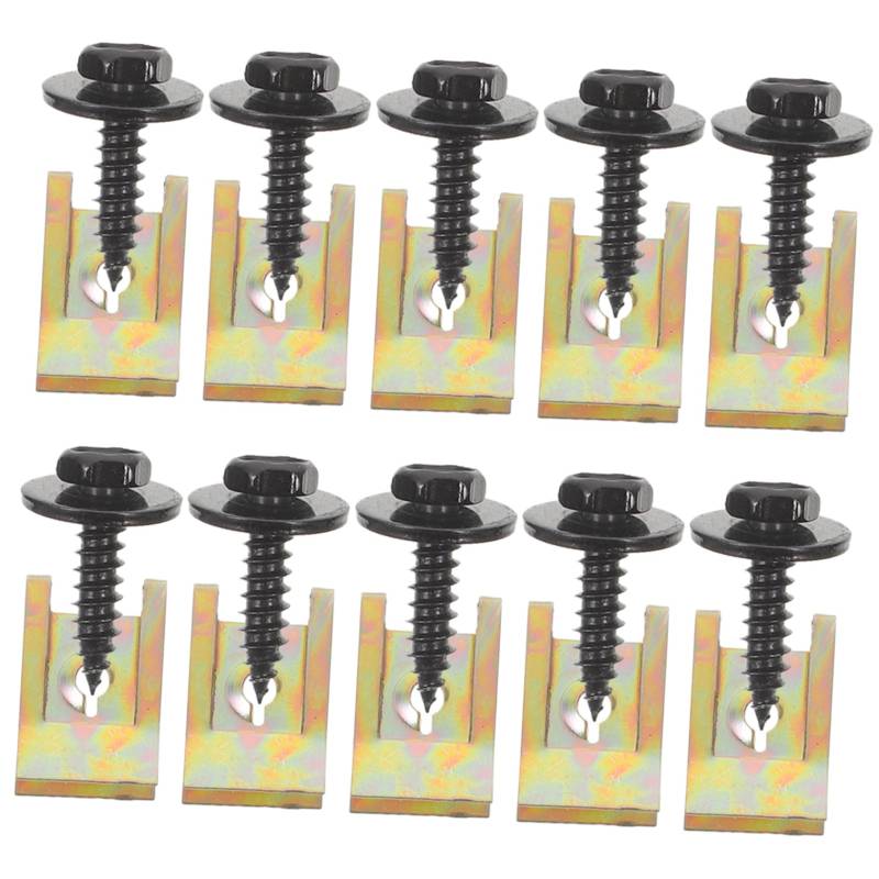 DINHEAROM 1Satz Teiliges Auto Befestigungskit Vordere Stoßfänger Clips aus Hochfestem für Karosserieverkleidungen Stoßstangen und Andere Automobilteile von DINHEAROM