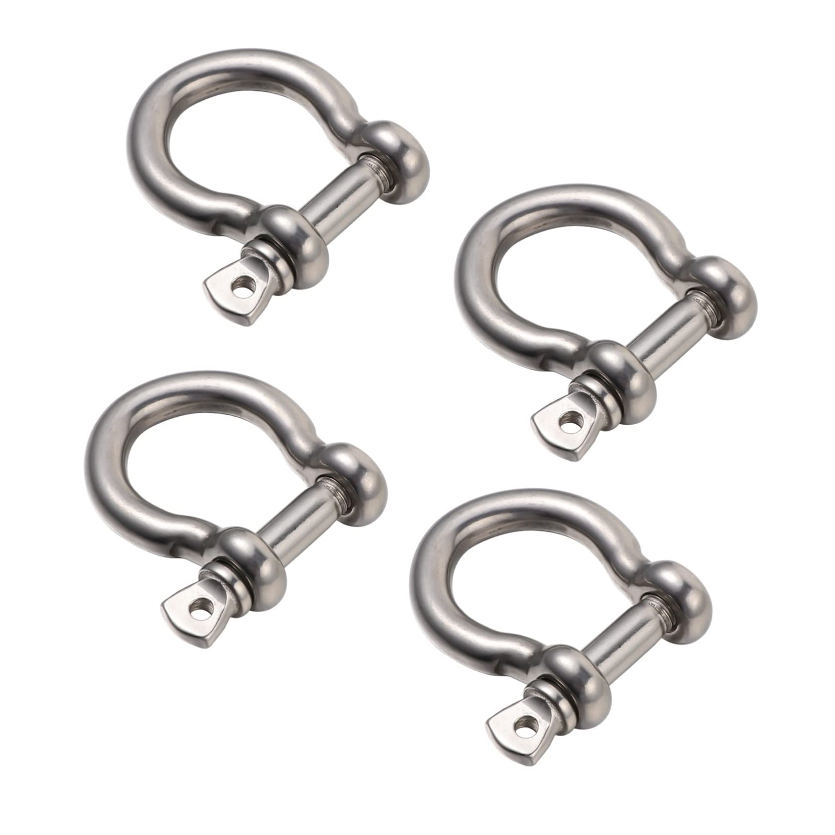 DINHEAROM 4Stücke Edelstahlschäkel D Förmiger Metallschäkel Robust für Abschleppen Zurrgurte und Bergung Hufeisenform Design Vielseitig Einsetzbar für Boote DINHEAROM 4Stücke Edelstahlschäkel D Förmiger Metallschäkel Robust für Abschleppen Zurrgurte und Bergung Hufeisenform Design Vielseitig Einsetzbar für Boote von DINHEAROM