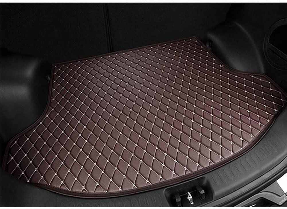 Auto Leder Kofferraummatte für BMW X5 F15 2014-2018(7seast), Kofferraum Schutzmatte Kofferraumwanne Auto Wasserdicht Kofferraumschutz,E von DIOTTI