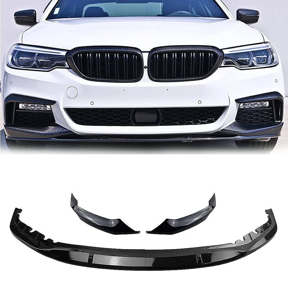 DIQON Frontspoiler, für BMW G30 Sport 2017-2020 Leistung glänzend schwarz Auto niedriger Splitter kit Front Bumper Spoiler lippe von DIQON