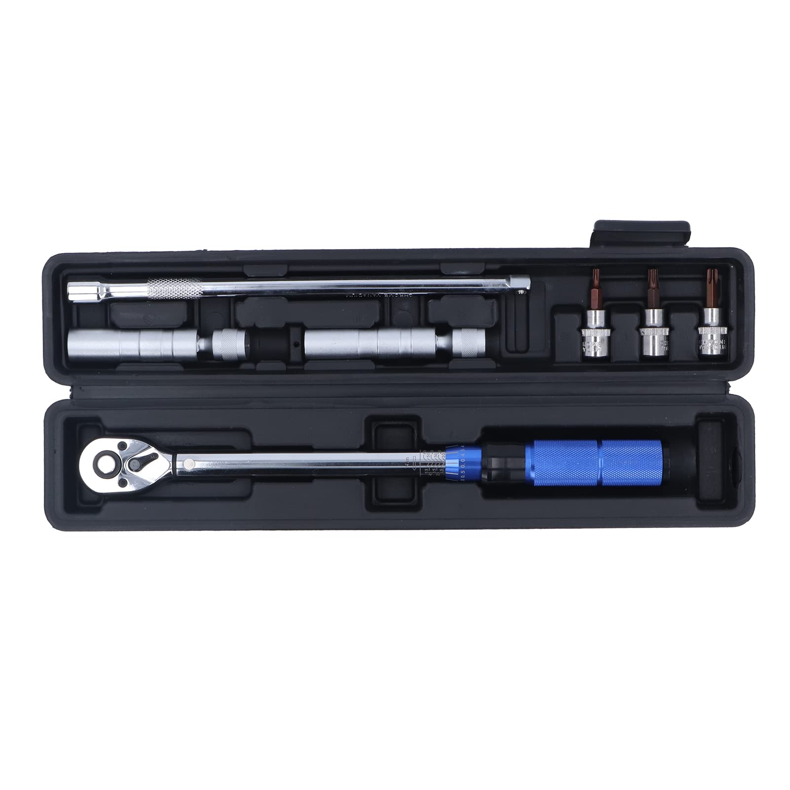 DIRBAK Torsionsschlüssel Set 7pcs 3/8 Zoll Antrieb klick -Torsionsschlüssel mit 14 mm 16 mm Zündkerzenbuchse für die Wartung des Autos und Motorradreparatur Chrom Vanadium Stahlblau DIRBAK Torsionsschlüssel Set 7pcs 3/8 Zoll Antrieb klick -Torsionsschlüssel mit 14 mm 16 mm Zündkerzenbuchse für die Wartung des Autos und Motorradreparatur Chrom Vanadium Stahlblau von DIRBAK