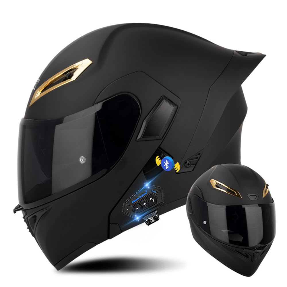 Klapphelm mit Bluetooth, Bluetooth Integralhelm Motorradhelm mit Doppelvisier, ECE Zertifiziert Lila Helm für Erwachsene Frauen Männer Hohe Qualität Helm, Roller-Mofa -Moped-Helm Klapphelm mit Bluetooth, Bluetooth Integralhelm Motorradhelm mit Doppelvisier, ECE Zertifiziert Lila Helm für Erwachsene Frauen Männer Hohe Qualität Helm, Roller-Mofa -Moped-Helm von DIRERTYS