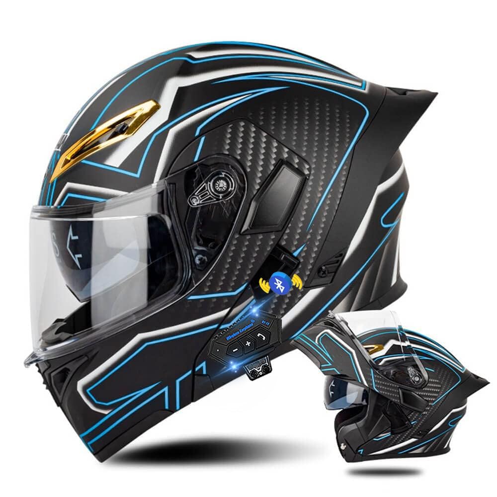 Klapphelm mit Bluetooth, Bluetooth Integralhelm Motorradhelm mit Doppelvisier, ECE Zertifiziert Lila Helm für Erwachsene Frauen Männer Hohe Qualität Helm, Roller-Mofa -Moped-Helm Klapphelm mit Bluetooth, Bluetooth Integralhelm Motorradhelm mit Doppelvisier, ECE Zertifiziert Lila Helm für Erwachsene Frauen Männer Hohe Qualität Helm, Roller-Mofa -Moped-Helm von DIRERTYS