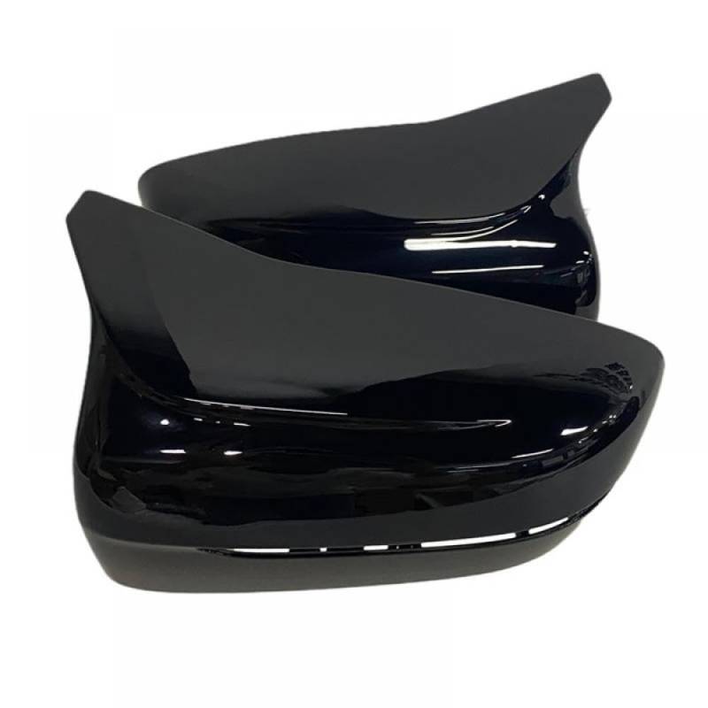 1 Paar Austauschspiegelabdeckungen, kompatibel mit der Rückansicht des Seitenstürflügels für verschiedene 4 5 7-Serie-Modelle G12 G12 G15 G16 G30 G31(Bright black) von DIWUCXCA