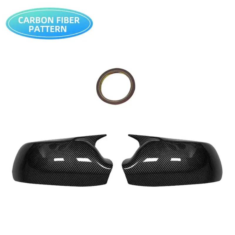 3 Rückspiegelabdeckungsabdeckung kompatible Autozubehörspiegelschale zum Umkehren(Carbon fiber pattern) von DIWUCXCA
