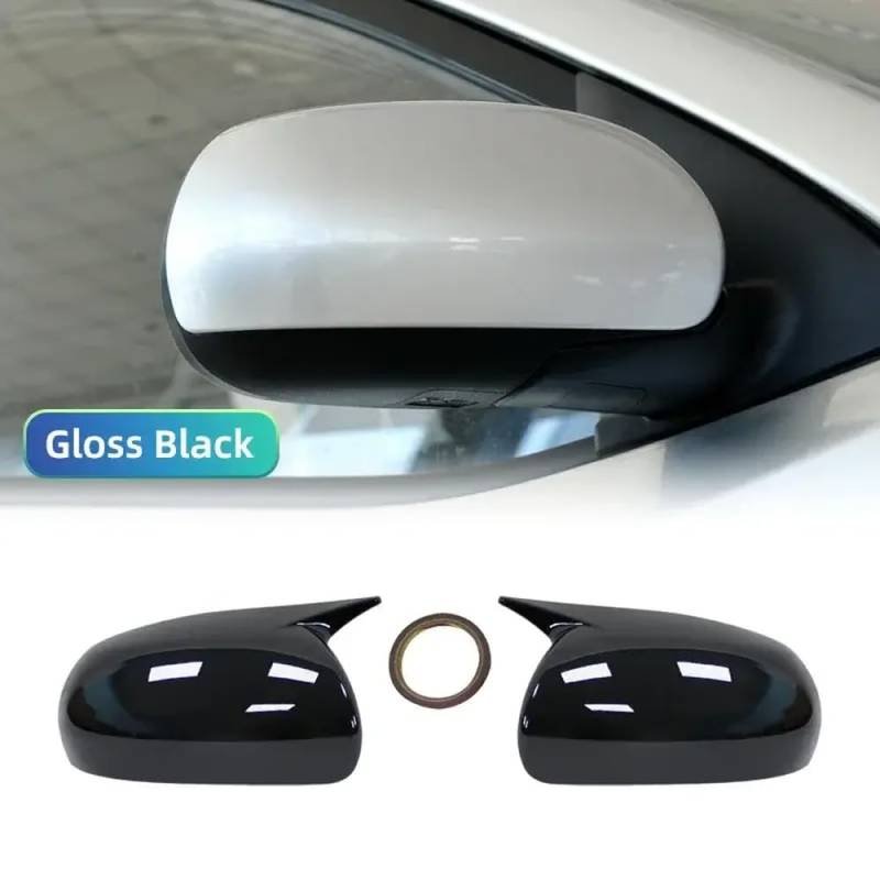 Auto Rückspiegel -Abdeckkappen für Fahrer und Beifahrerseite in Schwarz mit Cerato K3(Bright black) von DIWUCXCA