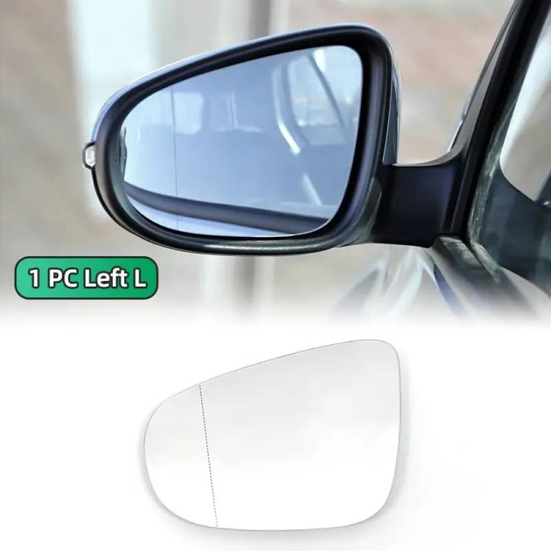 Beheizte Rückfahrflügelspiegelglas kompatibel mit 6 MK6 5K 2009 bis 2012 und 2011 bis 2015(1pc Left) von DIWUCXCA