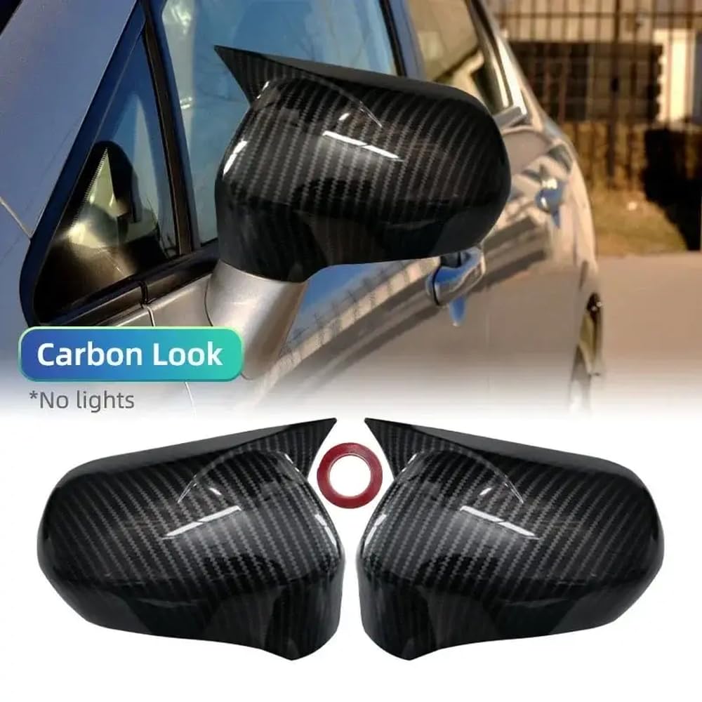Carbon Faserstil Rückspiegelabdeckung für Civic 2005 bis 2010 Seitenflügeltrim -Zubehör(Carbon Fiber Pattern) von DIWUCXCA