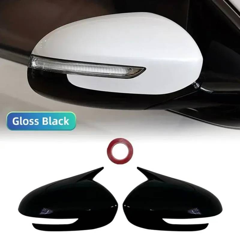 Heckseitenspiegel im Kohlenstofffaserstil, kompatibel mit KX5 2016 bis 2019 Autozubehör(Gloss Black) von DIWUCXCA