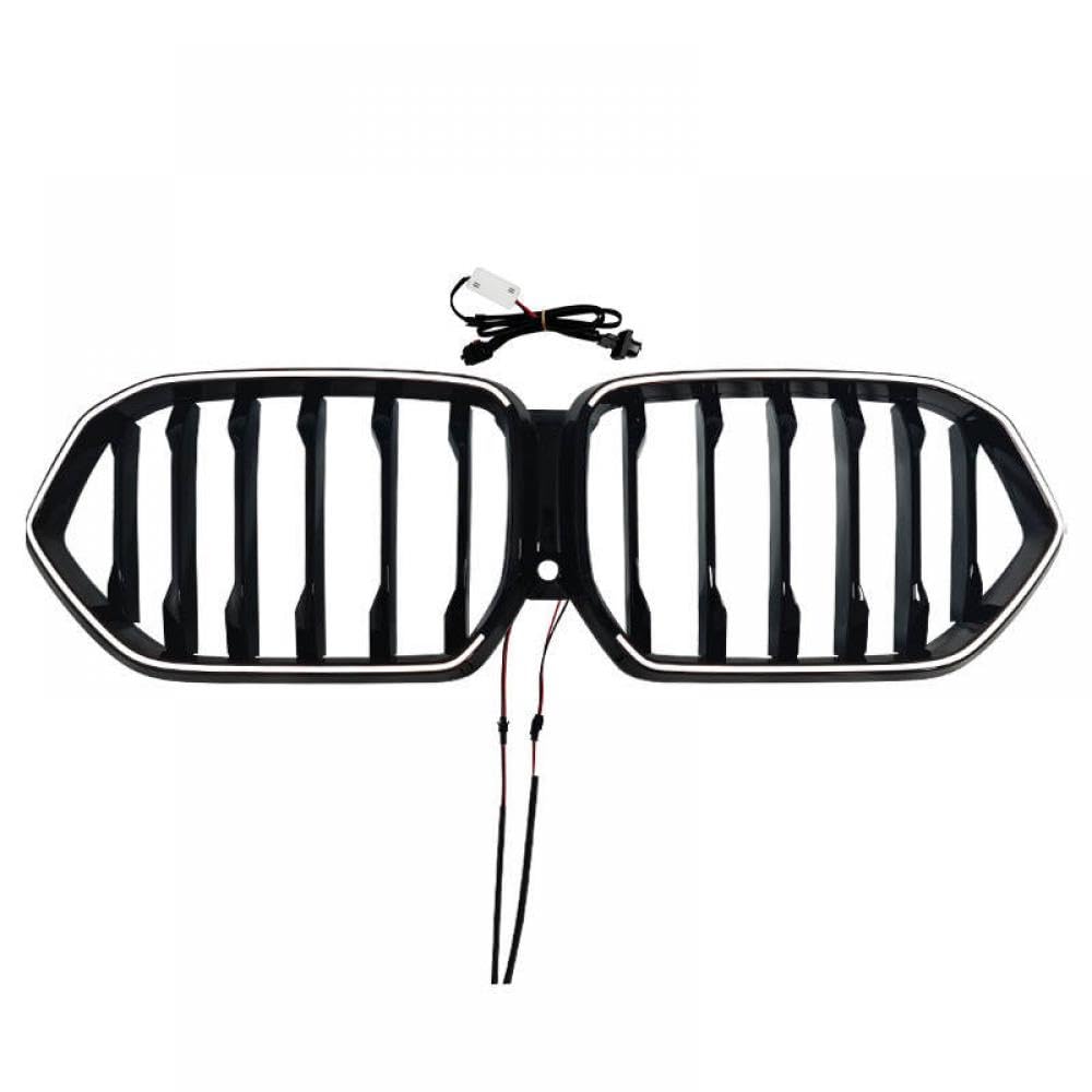 Luminous Racing Grilles für vordere Nierenkühlergrill Single Slatstil kompatibel mit X6 G06 2019 bis 2023 oberes Stoßfängerhaube -Maschen -Gitter Luminous Racing Grilles für vordere Nierenkühlergrill Single Slatstil kompatibel mit X6 G06 2019 bis 2023 oberes Stoßfängerhaube -Maschen -Gitter von DIWUCXCA