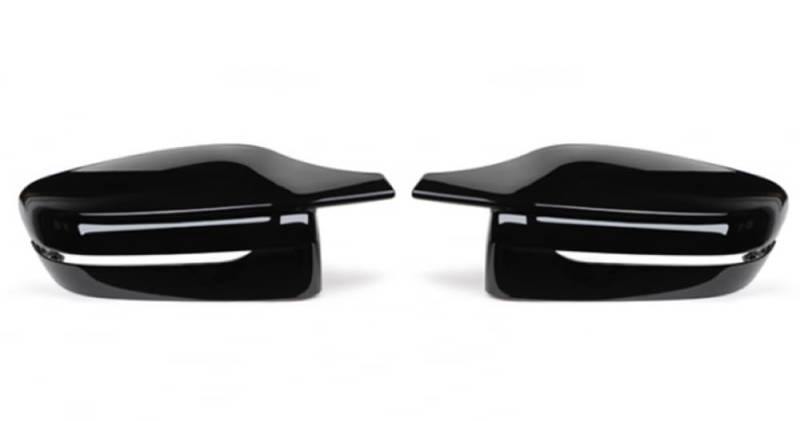 M Style Side Rückspiegelspiegelabdeckungskappe für 3 4 5 7 8 Serie G20 G21 G30 G38 G22 G12 G12 G15 G16 LHD RHD(LHD-Bright black) von DIWUCXCA
