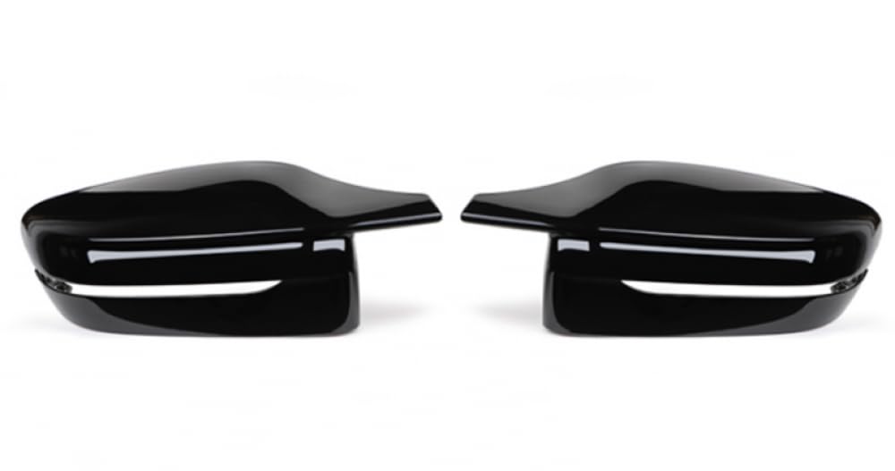 M Style Side Rückspiegelspiegelabdeckungskappe für 3 4 5 7 8 Serie G20 G21 G30 G38 G22 G12 G12 G15 G16 LHD RHD(RHD-Bright black) von DIWUCXCA