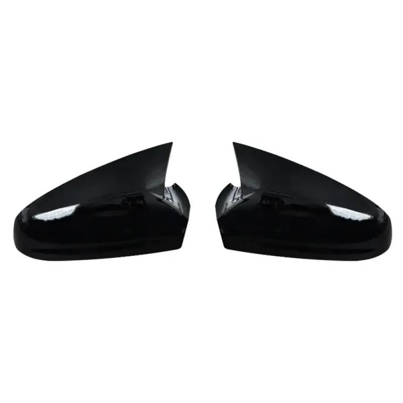 Seitenflügelspiegelabdeckkappe für Astra H 2004 bis 2009 Autozubehör in Kohlenstoff und glänzendem Schwarz(Bright black) von DIWUCXCA