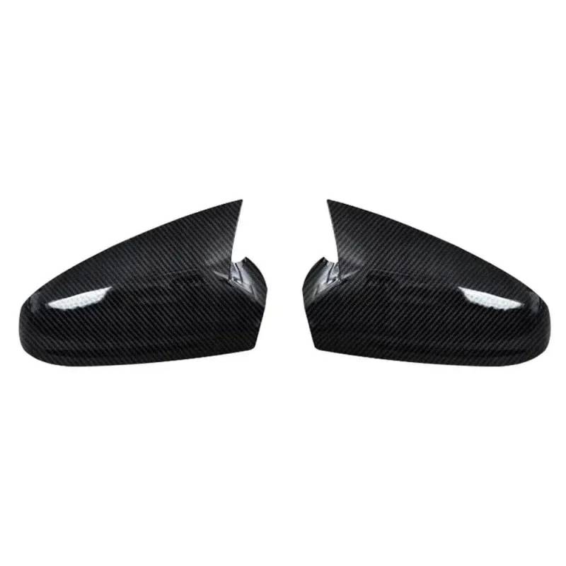 Seitenflügelspiegelabdeckkappe für Astra H 2004 bis 2009 Autozubehör in Kohlenstoff und glänzendem Schwarz(Carbon fiber pattern) von DIWUCXCA