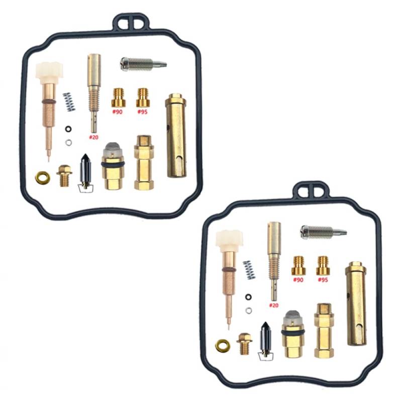 Universal Carburetor Reparaturkit für V-Dragstar XVS650 umfasst Schwimmermembran-Kliregrass-Drosselklappenschraubeteile Teile(2 Repair kit) von DIWUCXCA
