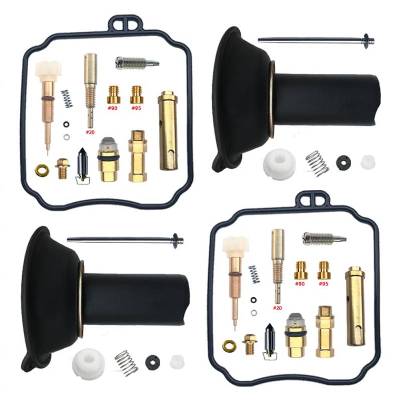 Universal Carburetor Reparaturkit für V-Dragstar XVS650 umfasst Schwimmermembran-Kliregrass-Drosselklappenschraubeteile Teile(2 Repair kit Plunger) von DIWUCXCA