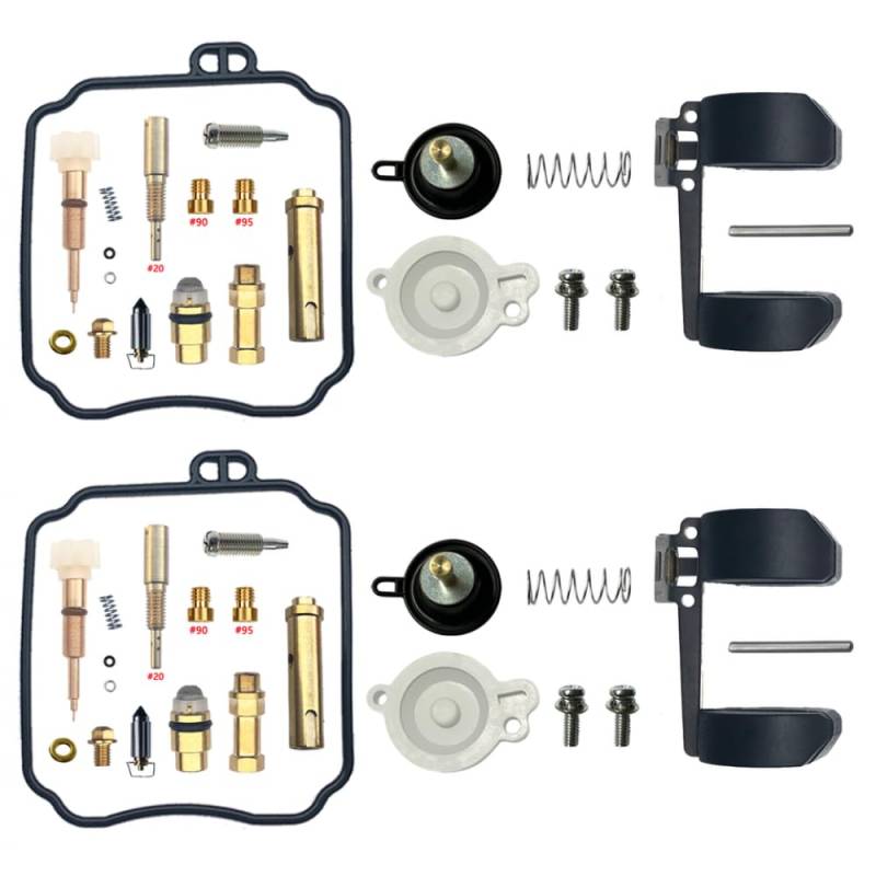 Universal Carburetor Reparaturkit für V-Dragstar XVS650 umfasst Schwimmermembran-Kliregrass-Drosselklappenschraubeteile Teile(A) von DIWUCXCA