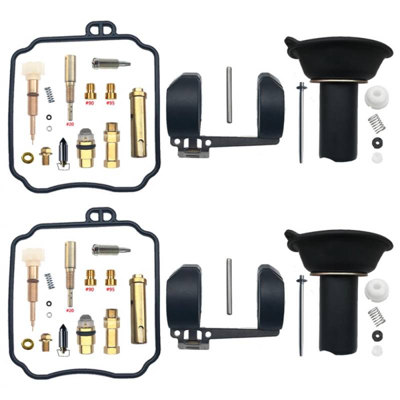 Universal Carburetor Reparaturkit für V-Dragstar XVS650 umfasst Schwimmermembran-Kliregrass-Drosselklappenschraubeteile Teile(C) von DIWUCXCA