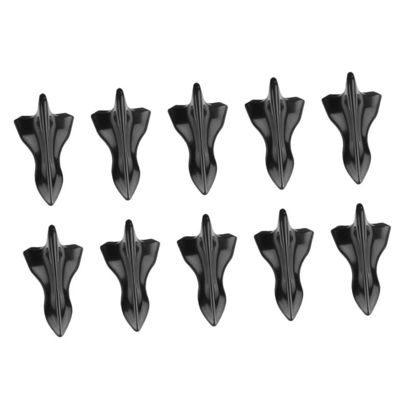 DIYEAH 10Stücke Haifischflossen Dach Spoiler für Autos Schwarze Carbonfaser Fahrzeug Dekoration Empennage für Auto Tuning Stil Passend von DIYEAH