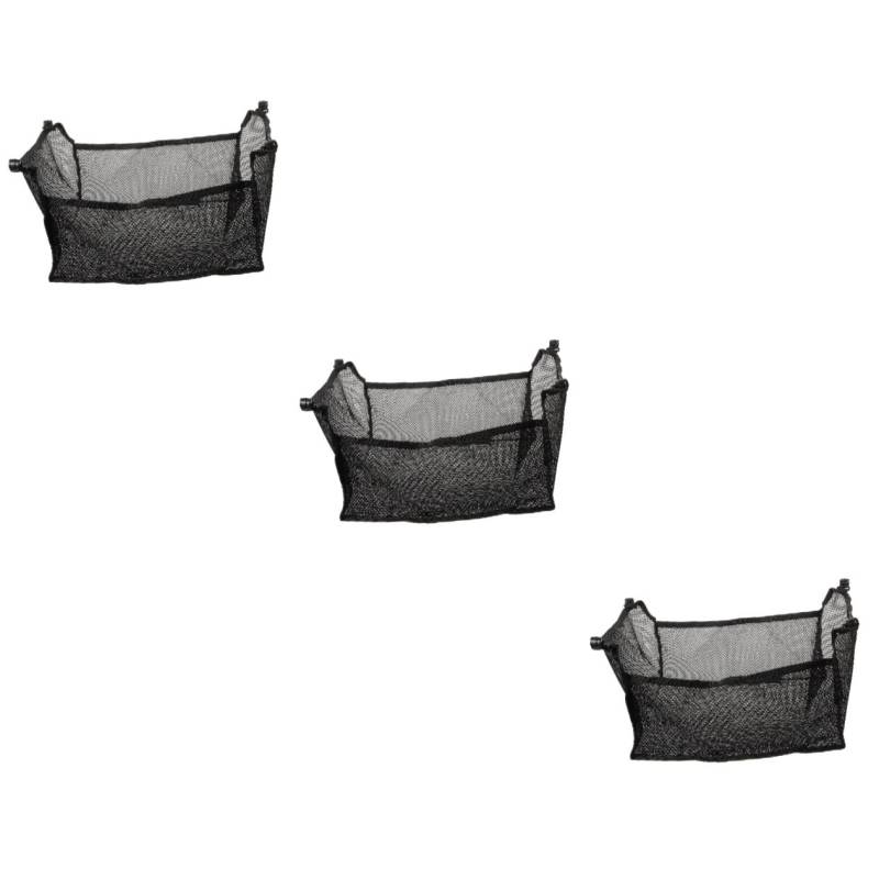 DIYEAH 3 Stück unter dem Tisch Netzbeutel Zubehör Inhaber Klappbarer Campingtisch Netzbeutel mit Kordelzug Das Tasche für Klapptisch unter der Schreibtischtasche Black von DIYEAH