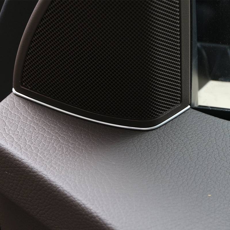 2 Stück Matt-Silber-Tür-Lautsprecherrahmen mit Pailletten für Benz GLK-Klasse X204 GLK200 260 2009–2016 Autozubehör von DIYUCAR