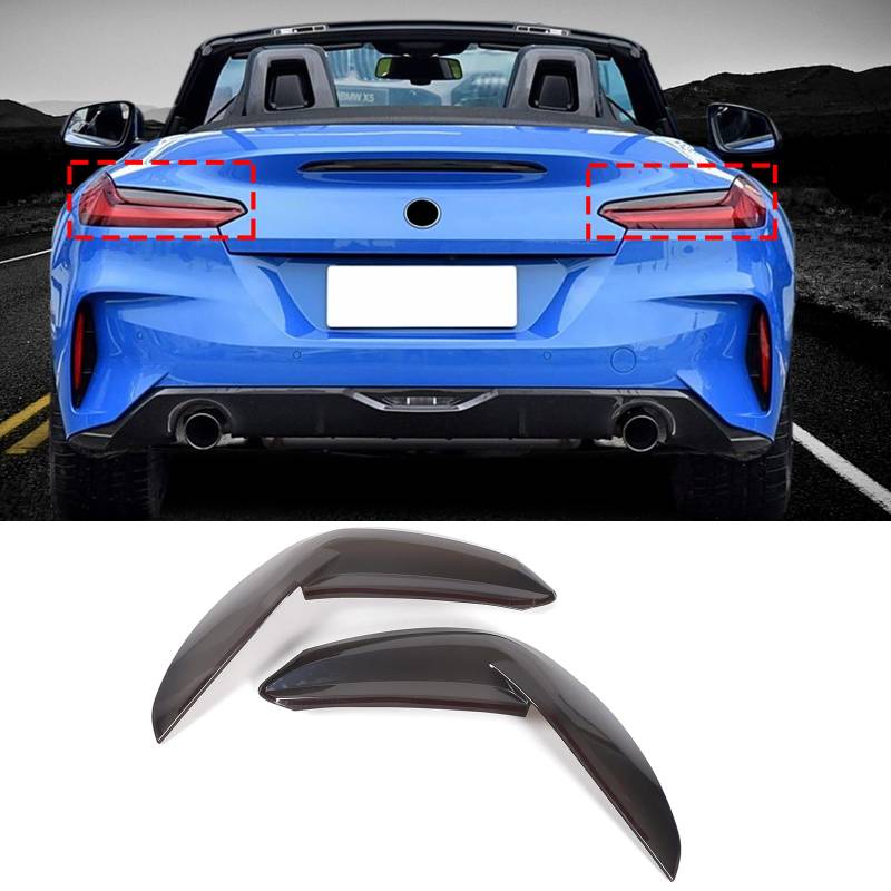 Auto Rücklicht Abdeckung Kompatibel mit Z4 G29 2019-2025, ABS Smoked Rücklicht Shell Trim Cover Rücklicht Lampe Abdeckung Guard Protector Außenzubehör von DIYUCAR