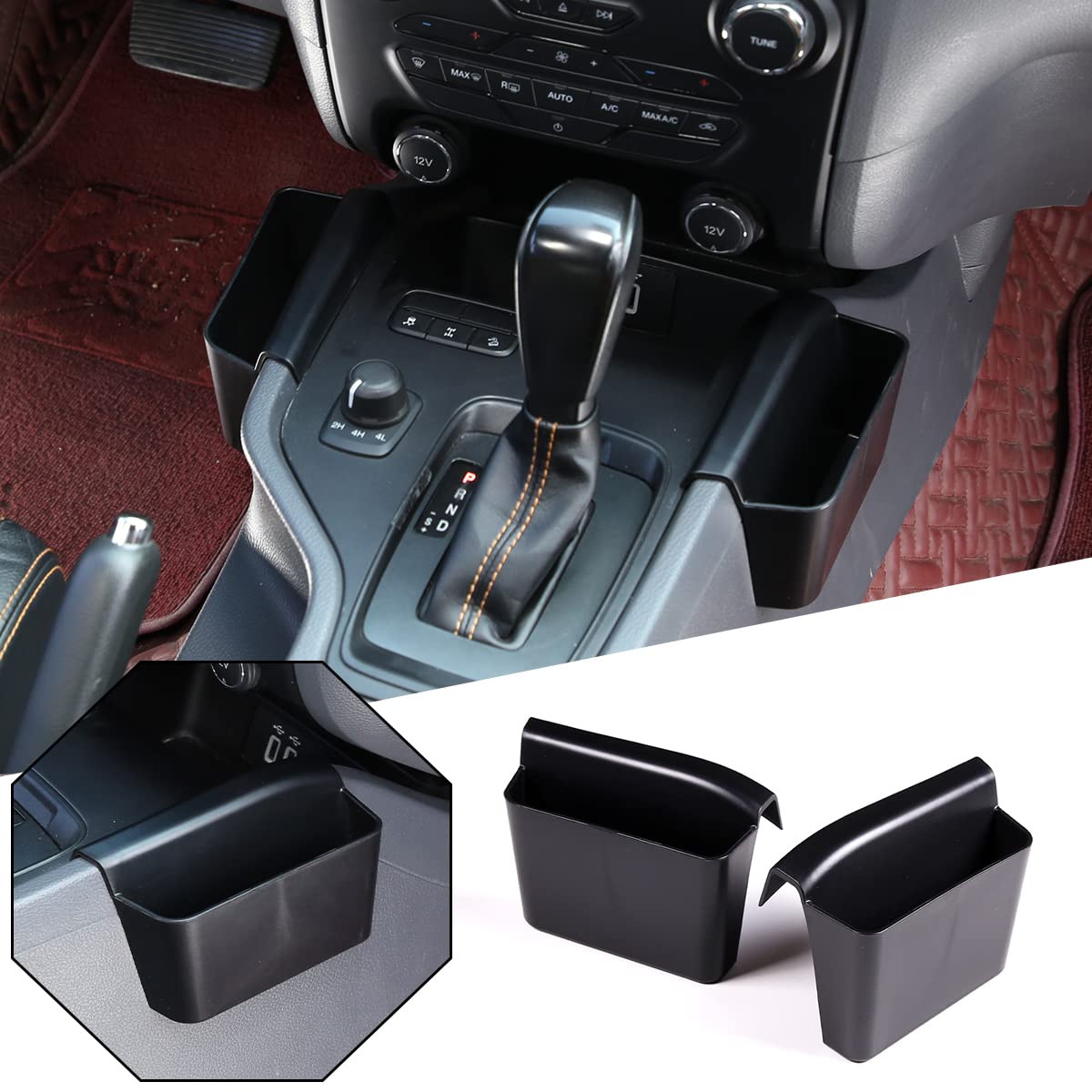 DIYUCAR ABS Kunststoff Auto Mittelkonsole Seitenaufbewahrungsbox Organizer Tablett für Ford Ranger Wildtrak 2015-2021 Autozubehör DIYUCAR ABS Kunststoff Auto Mittelkonsole Seitenaufbewahrungsbox Organizer Tablett für Ford Ranger Wildtrak 2015-2021 Autozubehör von DIYUCAR