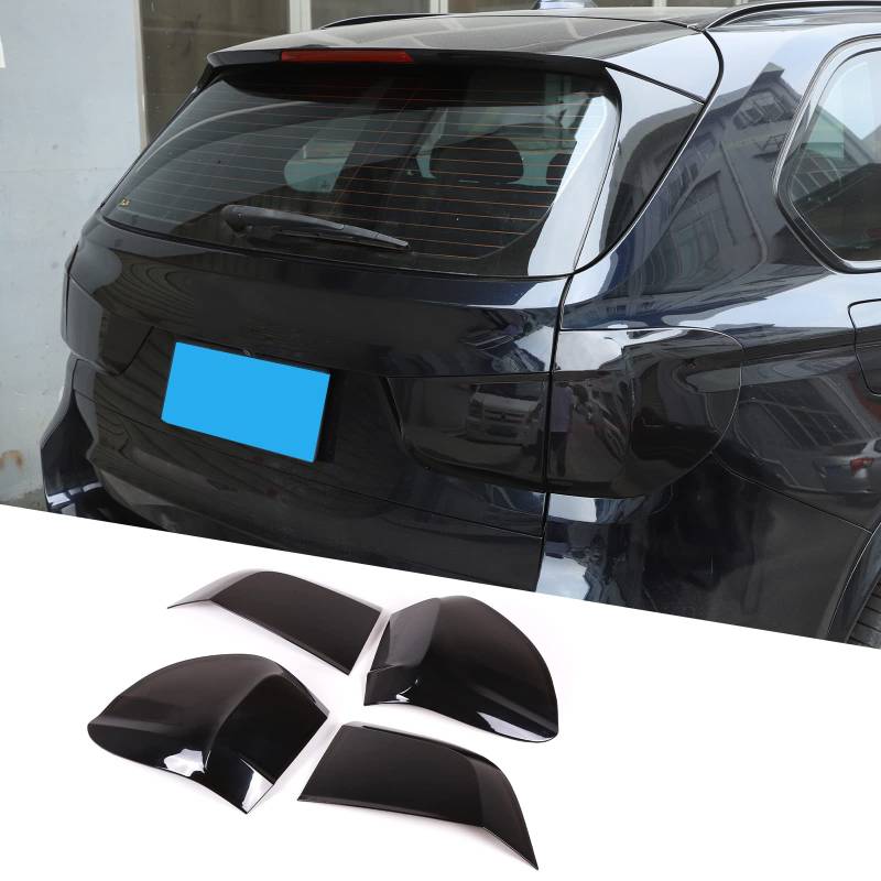 DIYUCAR ABS Rauchschwarz Auto Rücklicht Hauben Dekoration Abdeckung Verkleidung Rücklicht Schutz Aufkleber für BMW X5 F15 2014-2018 Auto Zubehör von DIYUCAR