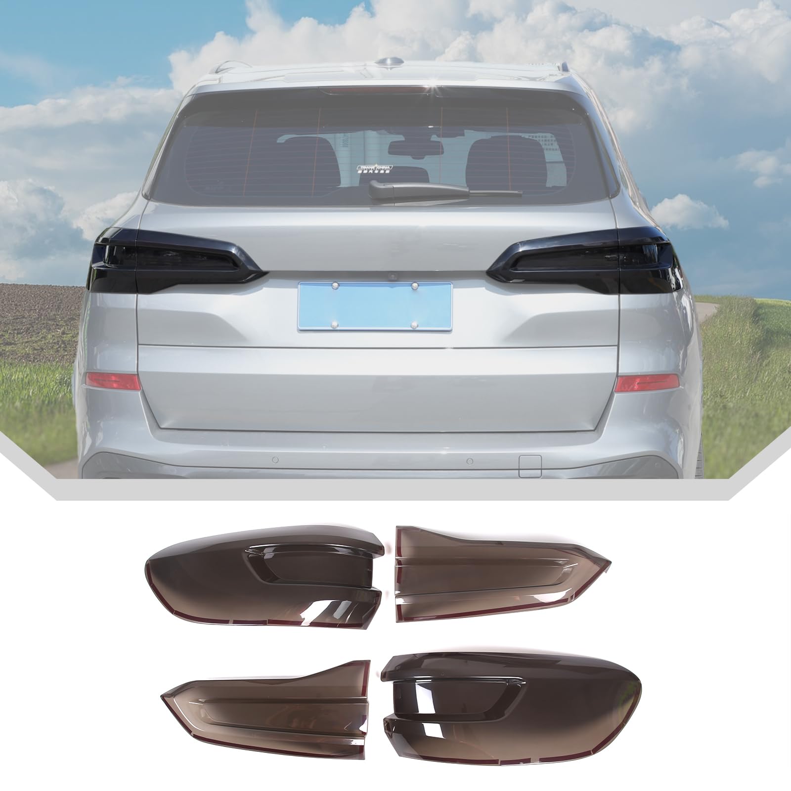 DIYUCAR ABS Schwarz Auto Rücklicht Lampe Abdeckung Guard Trim Fit Für B-M-W X5 G05 2019-2022 Auto Außen Rücklicht Schutz Shell Zubehör DIYUCAR ABS Schwarz Auto Rücklicht Lampe Abdeckung Guard Trim Fit Für B-M-W X5 G05 2019-2022 Auto Außen Rücklicht Schutz Shell Zubehör von DIYUCAR