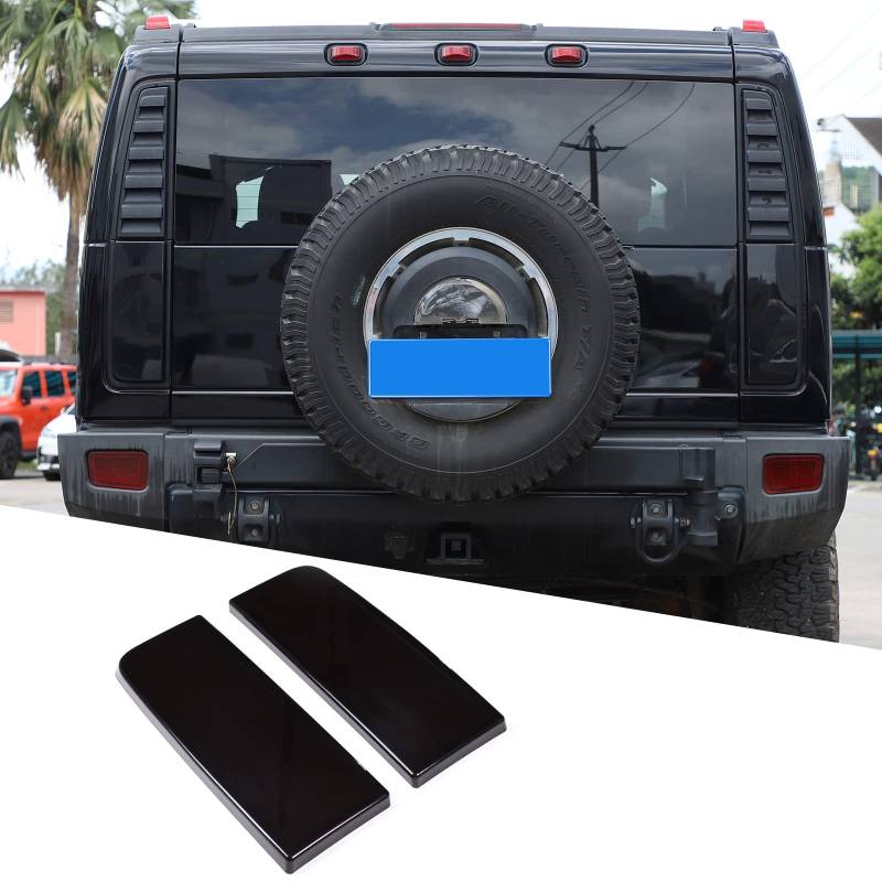 DIYUCAR ABS Rauchlampenhauben Auto R?cklicht Dekorative Abdeckung Schutz Aufkleber f?r Hummer H2 2003-2009 Auto Zubeh?r von DIYUCAR