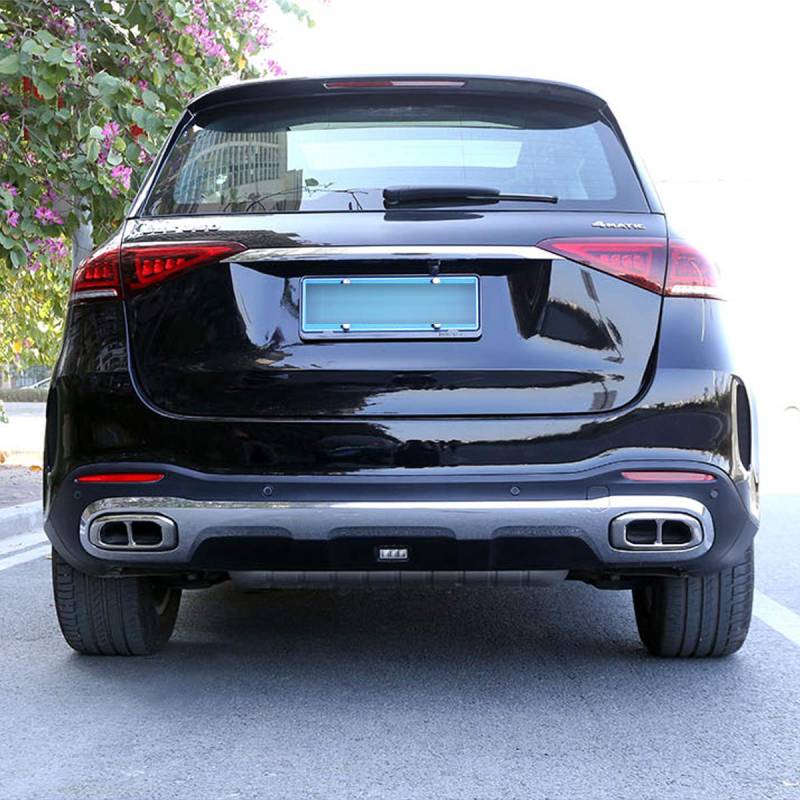 DIYUCAR Auspuffblende für MB Benz GLE 350 GLE 450 GLC GLS W167 X253 X167 2020 2021 Edelstahl Schalldämpfer Auspuffrohr Endrohr Abdeckung Verkleidung Auto Außenzubehör von DIYUCAR