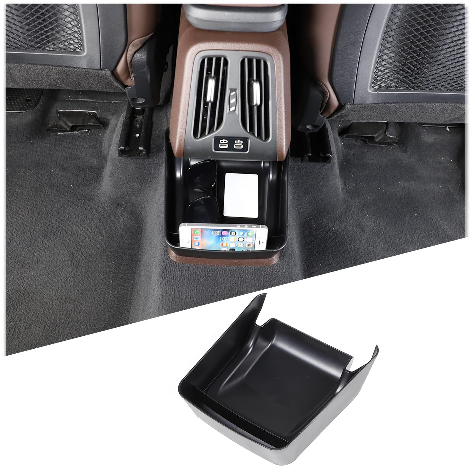 DIYUCAR Auto Hintere Klimaanlage Vent Outlet Untere Aufbewahrungsbox Kompatibel mit B-M-W X1 U11 2023 2024 Armlehnenbox Organizer Tray Zubehör DIYUCAR Auto Hintere Klimaanlage Vent Outlet Untere Aufbewahrungsbox Kompatibel mit B-M-W X1 U11 2023 2024 Armlehnenbox Organizer Tray Zubehör von DIYUCAR