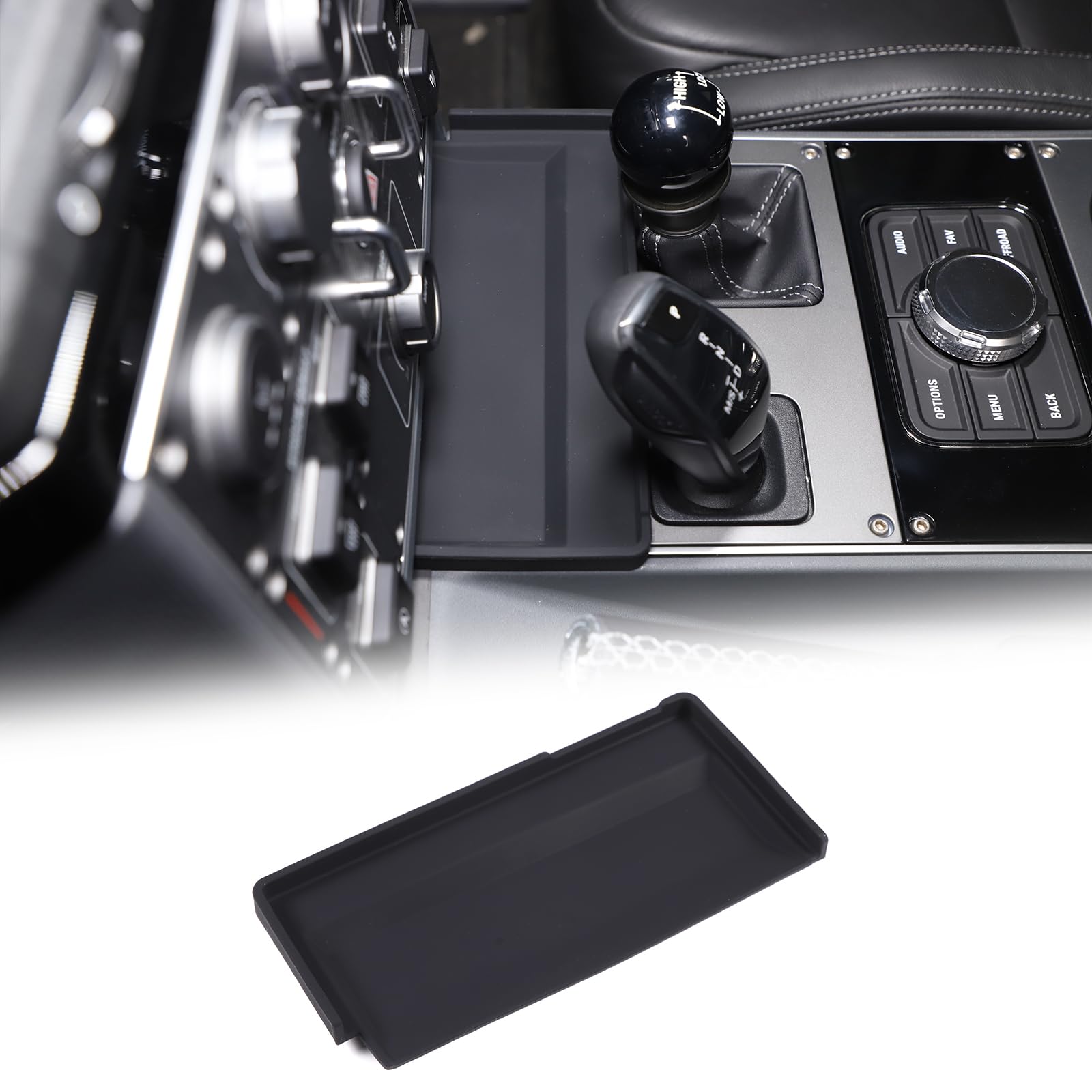 DIYUCAR Auto Mittelkonsole Gear Shift Aufbewahrungsbox Organizer Tablett Silikon Matten Kompatibel mit Ineos Grenadier 2020-2024 Innenzubehör DIYUCAR Auto Mittelkonsole Gear Shift Aufbewahrungsbox Organizer Tablett Silikon Matten Kompatibel mit Ineos Grenadier 2020-2024 Innenzubehör von DIYUCAR