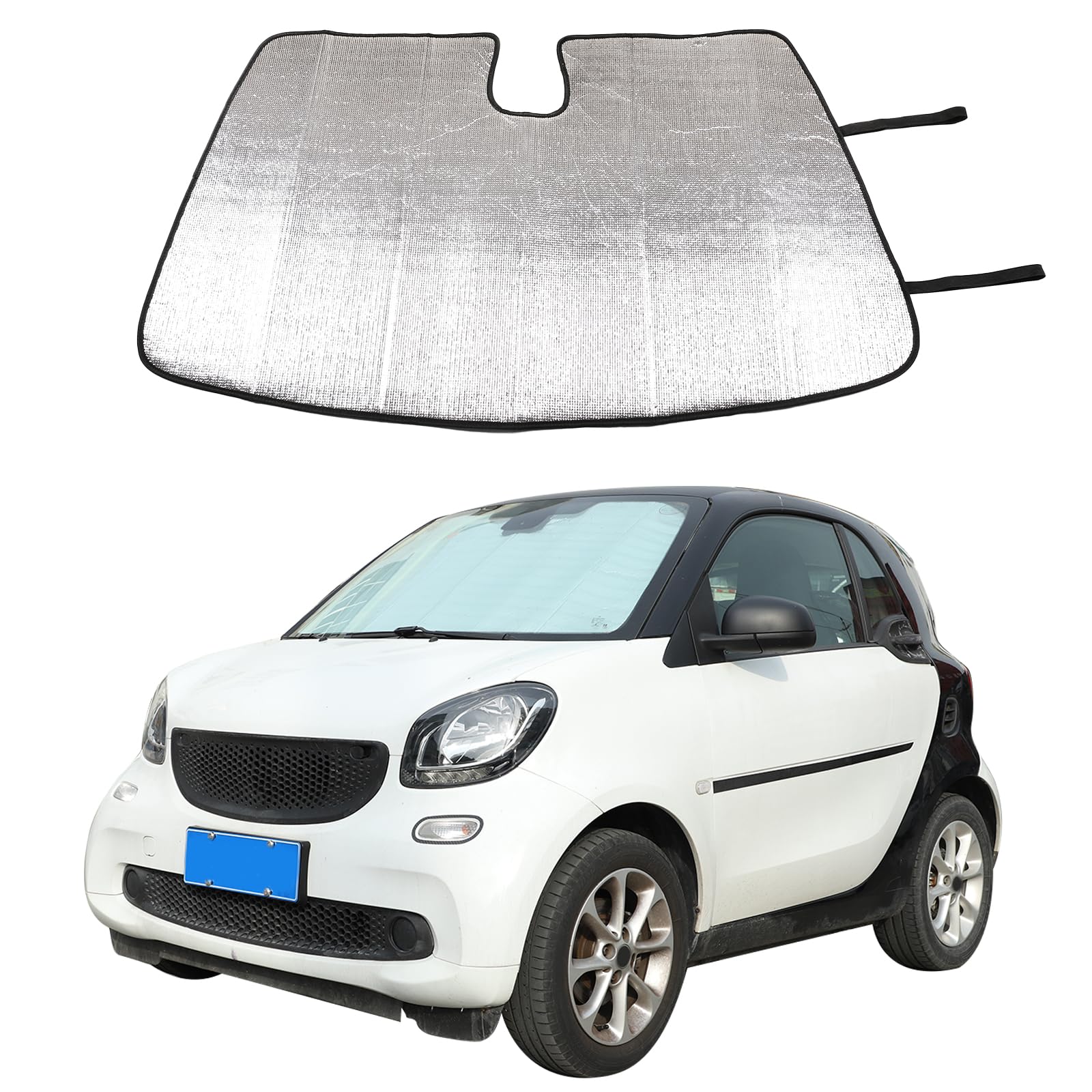 DIYUCAR Auto Windschutzscheibe Sonnenschutz Kompatibel mit Smart 453 Fortwo Forfour 2015-2021, Sonnenschutz Auto Frontscheibe, Sonnenblende Vorne Faltbar, Blockiert UV-Strahlen Sonnenblende Schutz DIYUCAR Auto Windschutzscheibe Sonnenschutz Kompatibel mit Smart 453 Fortwo Forfour 2015-2021, Sonnenschutz Auto Frontscheibe, Sonnenblende Vorne Faltbar, Blockiert UV-Strahlen Sonnenblende Schutz von DIYUCAR