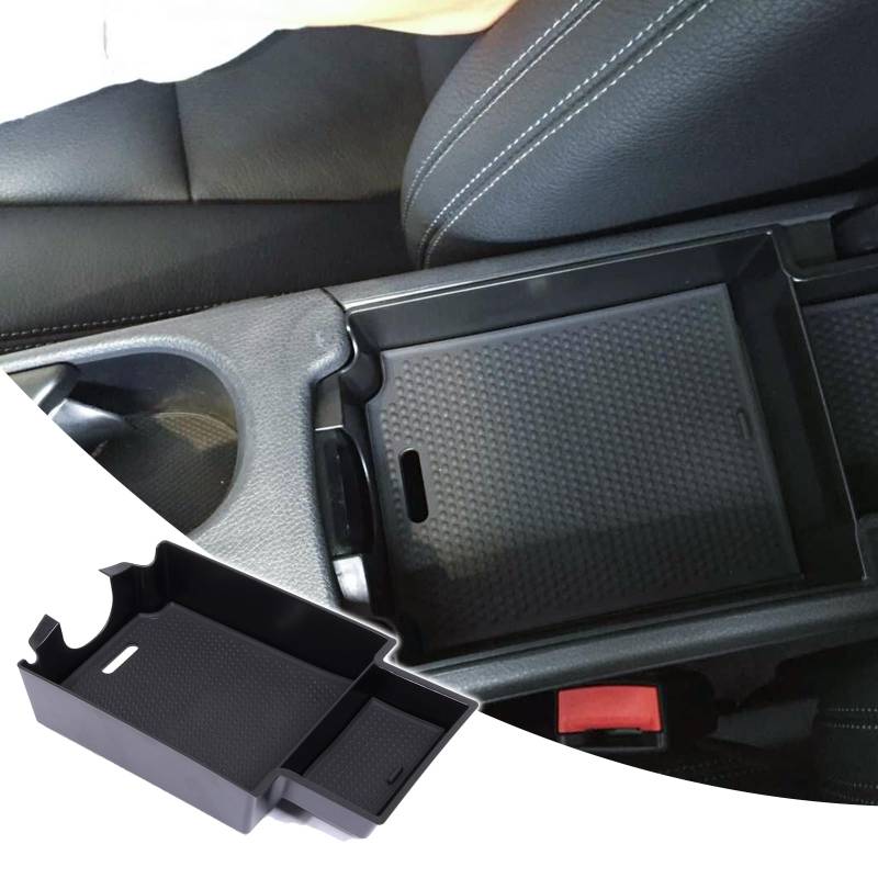 DIYUCAR Auto-Zubehör Handschuh-Armlehne Aufbewahrungsbox Tablett für Benz CLA W117 C117 GLA A Klasse A180 W176 X156 von DIYUCAR