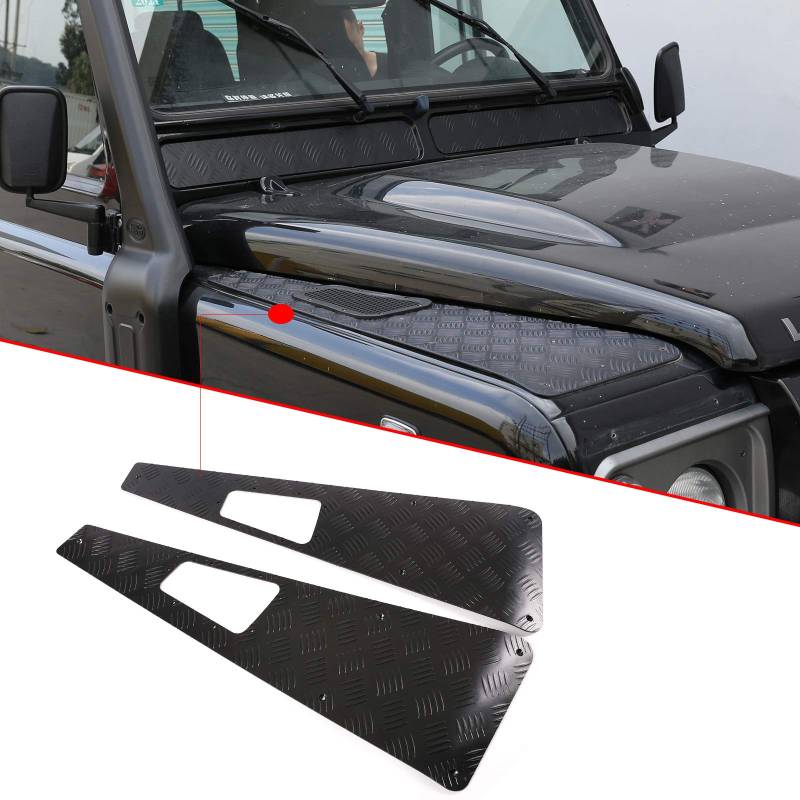 DIYUCAR LR Defender 110 130 2004–2018 Legierung Auto Außen Fronthaube Schutz-Panel für LR Defender 90 Autozubehör von DIYUCAR