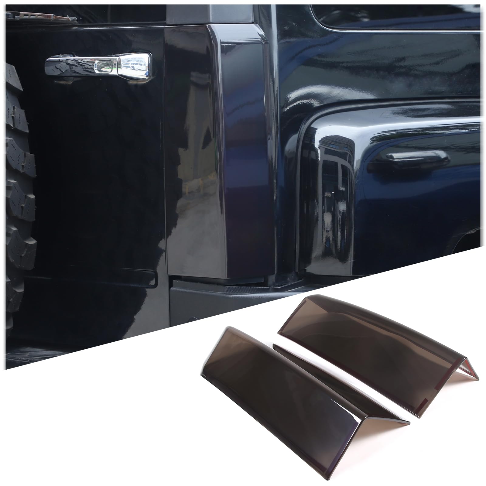 DIYUCAR Rauchig Schwarz Auto Hinten Rücklicht Lampe Abdeckung Guard Trim Für Hummer H3 2005-2009 Außen Zubehör DIYUCAR Rauchig Schwarz Auto Hinten Rücklicht Lampe Abdeckung Guard Trim Für Hummer H3 2005-2009 Außen Zubehör von DIYUCAR