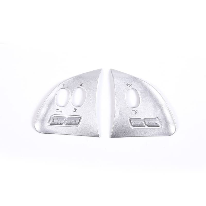 DIYUCAR Silber Car Styling Lenkrad Knopf Rahmen Abdeckungen Trim Aufkleber für Jaguar XF 2012-2015 Auto Interior Zubehör von DIYUCAR