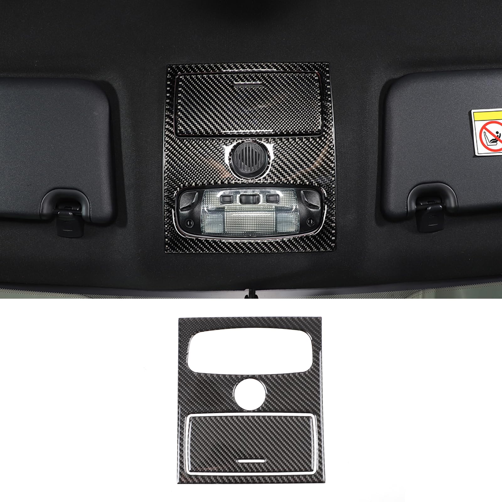 DIYUCAR Weiche Kohlefaser Auto Innen Front Leselicht Lampe Panel Abdeckung Trim Aufkleber Auto Innen Dach Lampe Panel Abdeckung Kompatibel mit Ford Ranger 2015-2021 DIYUCAR Weiche Kohlefaser Auto Innen Front Leselicht Lampe Panel Abdeckung Trim Aufkleber Auto Innen Dach Lampe Panel Abdeckung Kompatibel mit Ford Ranger 2015-2021 von DIYUCAR