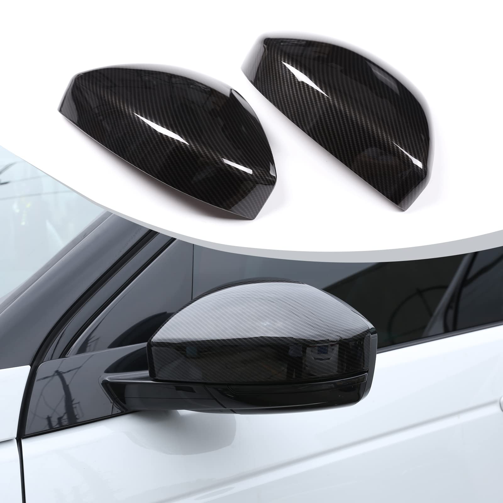Karbonfaser-Stil Seitenspiegelkappe, Abdeckung für Discovery Sport 15–18 Evoque Velar 16–18 F-Pace 17–18 Karbonfaser-Stil Seitenspiegelkappe, Abdeckung für Discovery Sport 15–18 Evoque Velar 16–18 F-Pace 17–18 von DIYUCAR